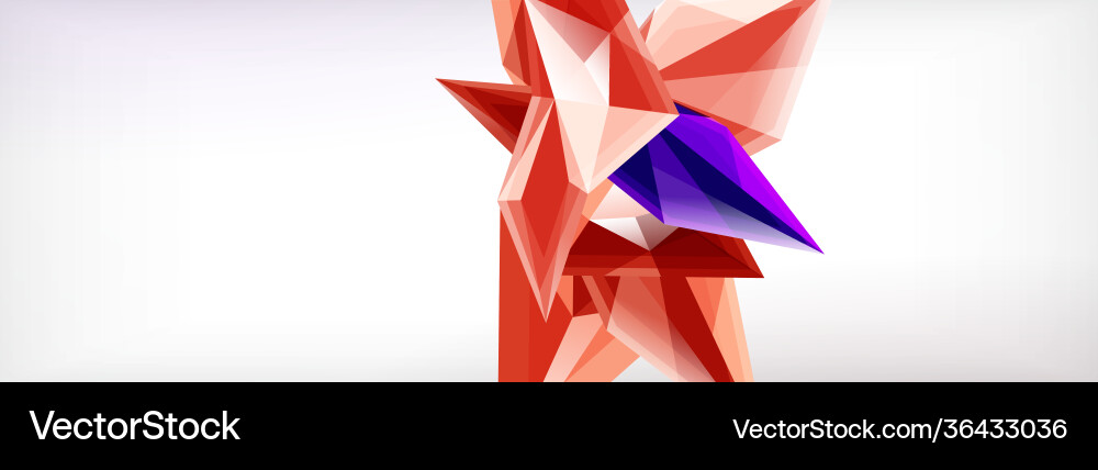 3d triangles and pyramids abstract Vector Image