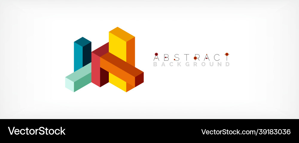 Abstract background 3d cubes cubic elements Abstract background 3d cubes cubic elements vector image