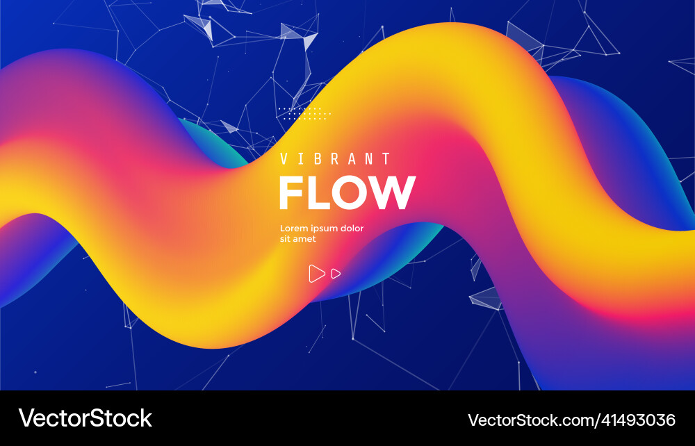Abstract Fluid Wave Gradient vector image