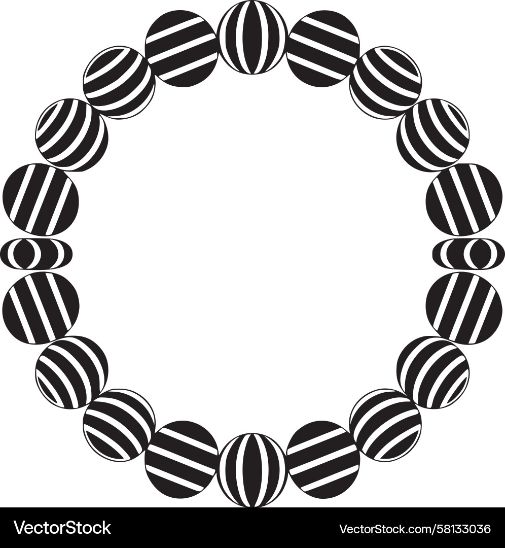 Circular Stripe Pattern Vector Image