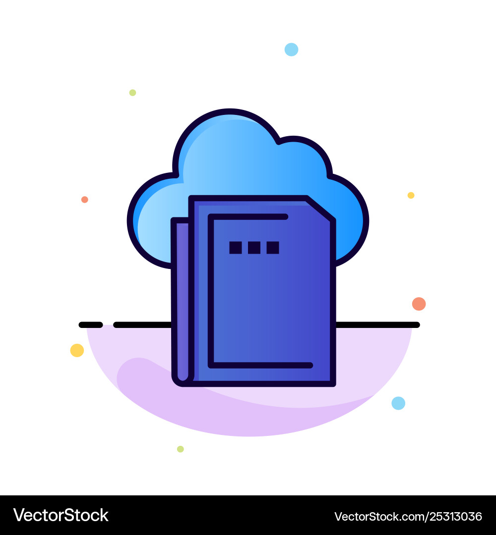 Cloud-Dateidaten Computing abstrakte flache Farbe Cloud-Dateidaten Computing abstrakte flache Farbe vektorbild