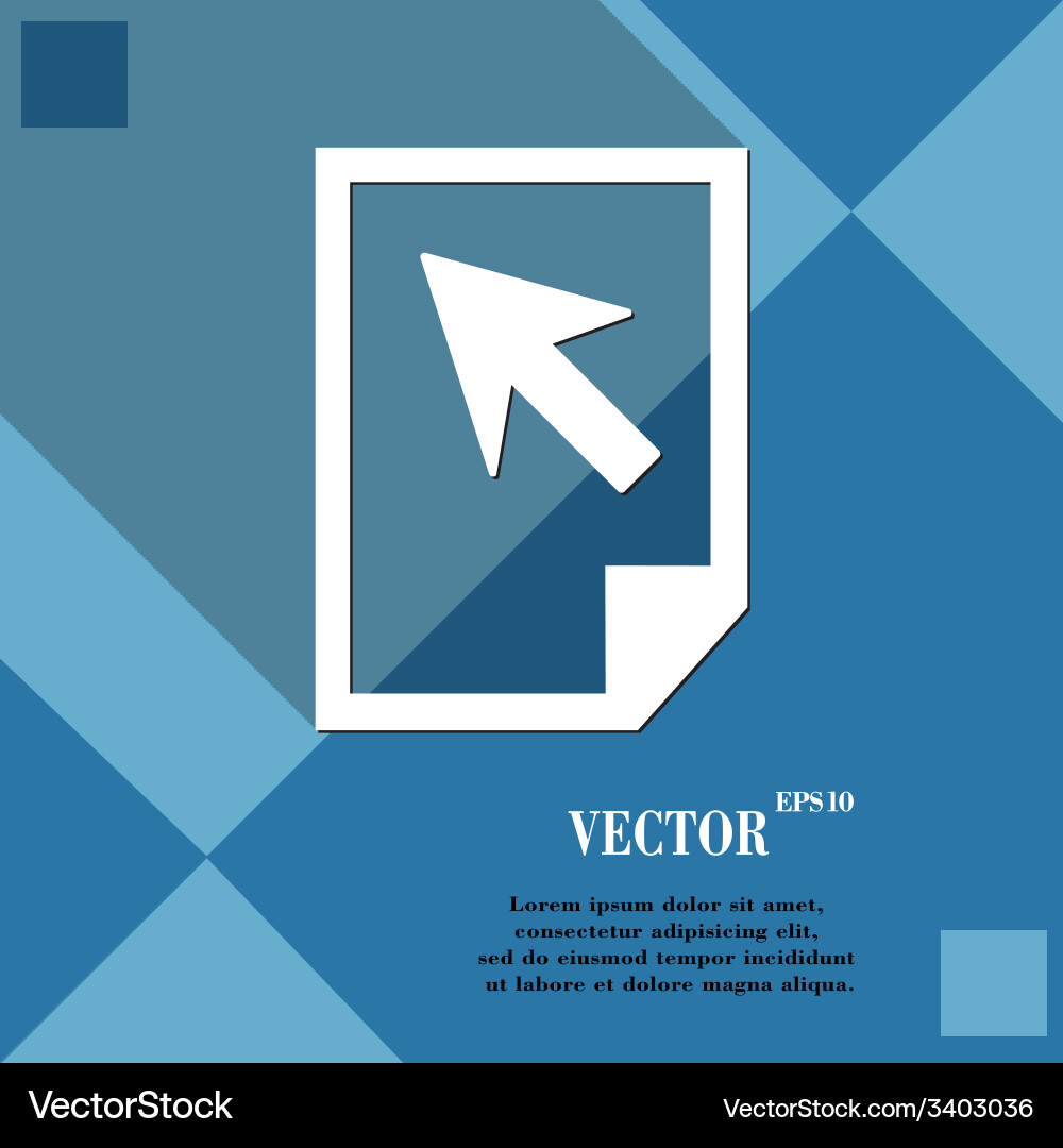 File document icon symbol flat modern web design vector image