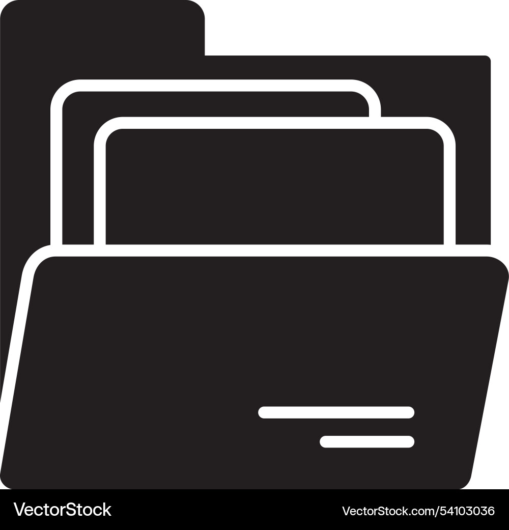 Files glyph icon design Vector Image