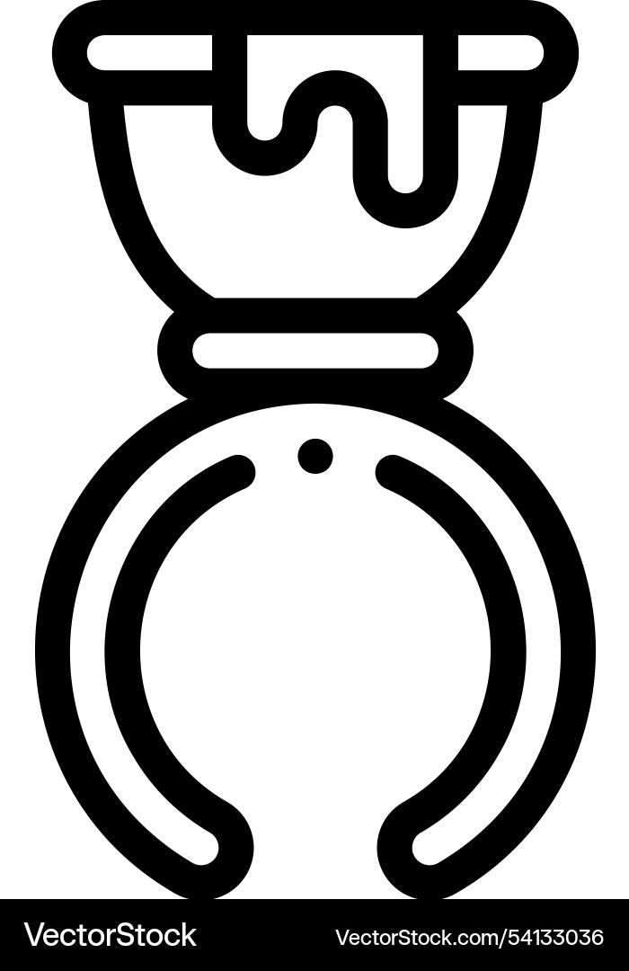 Ink icon thin linear style design isolated Ink icon thin linear style design isolated vector image