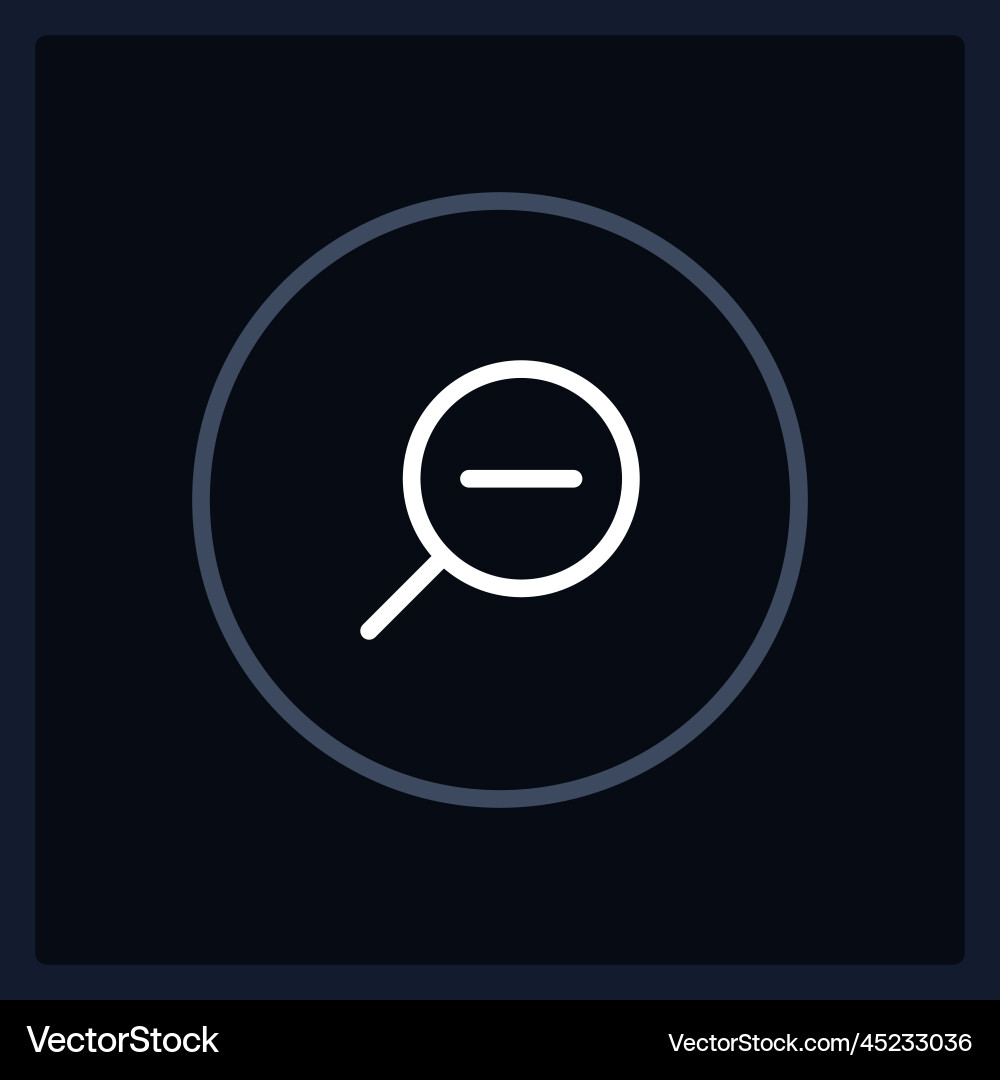 Normaler Zoom aus Knopf Zustand ui Element Template Vektorbild