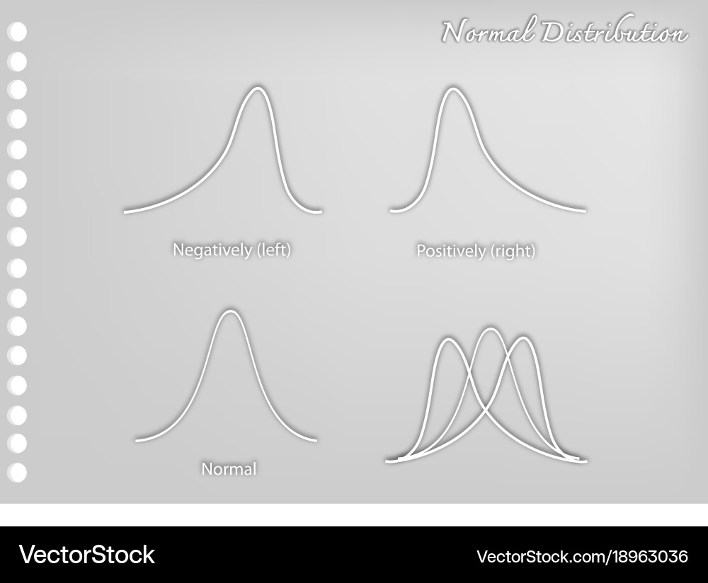 Paper art collection of positve and negative distr vector image