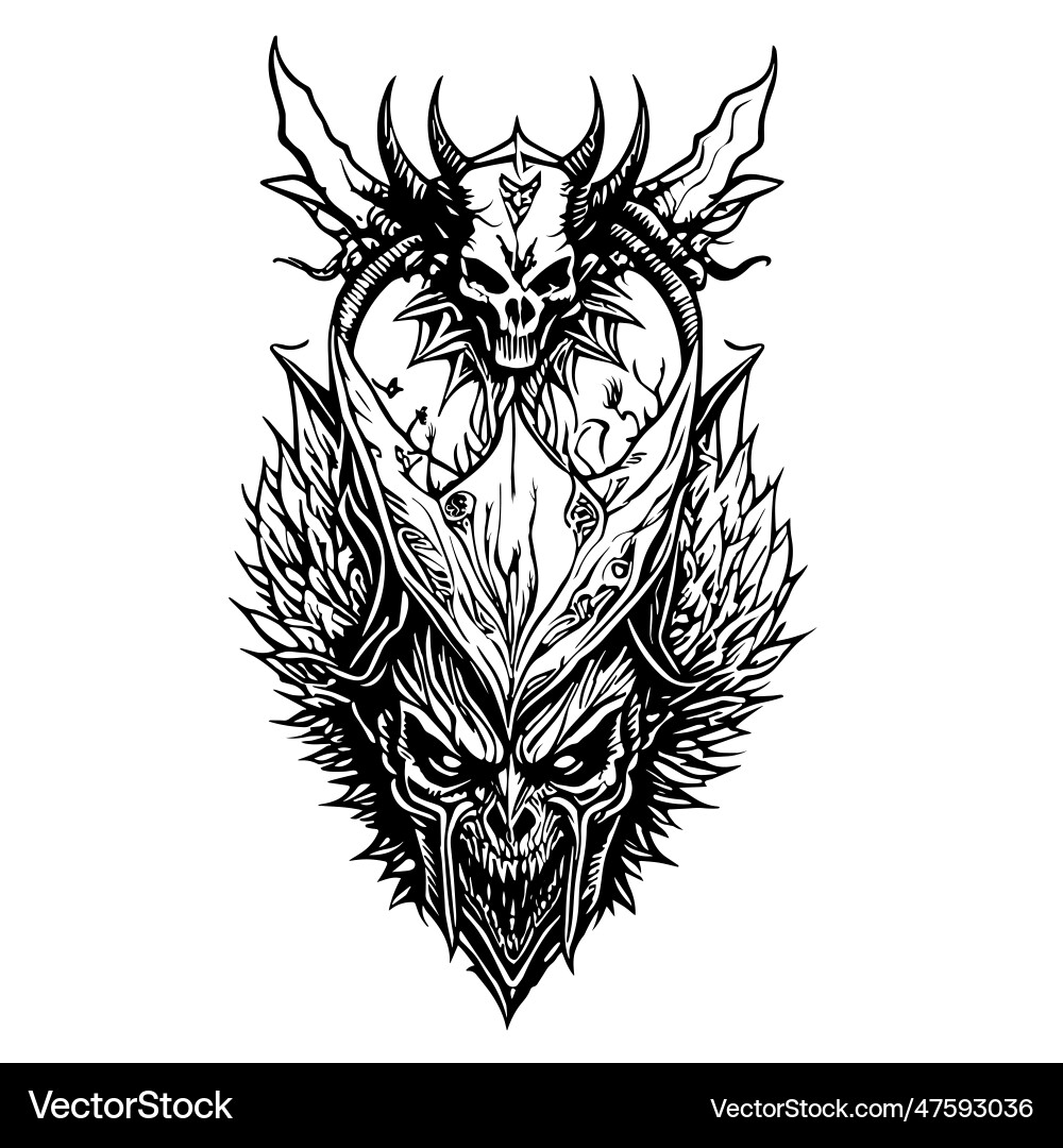 Satan Tattoo von esancai v1 Satan Tattoo von esancai v1 vektorbild