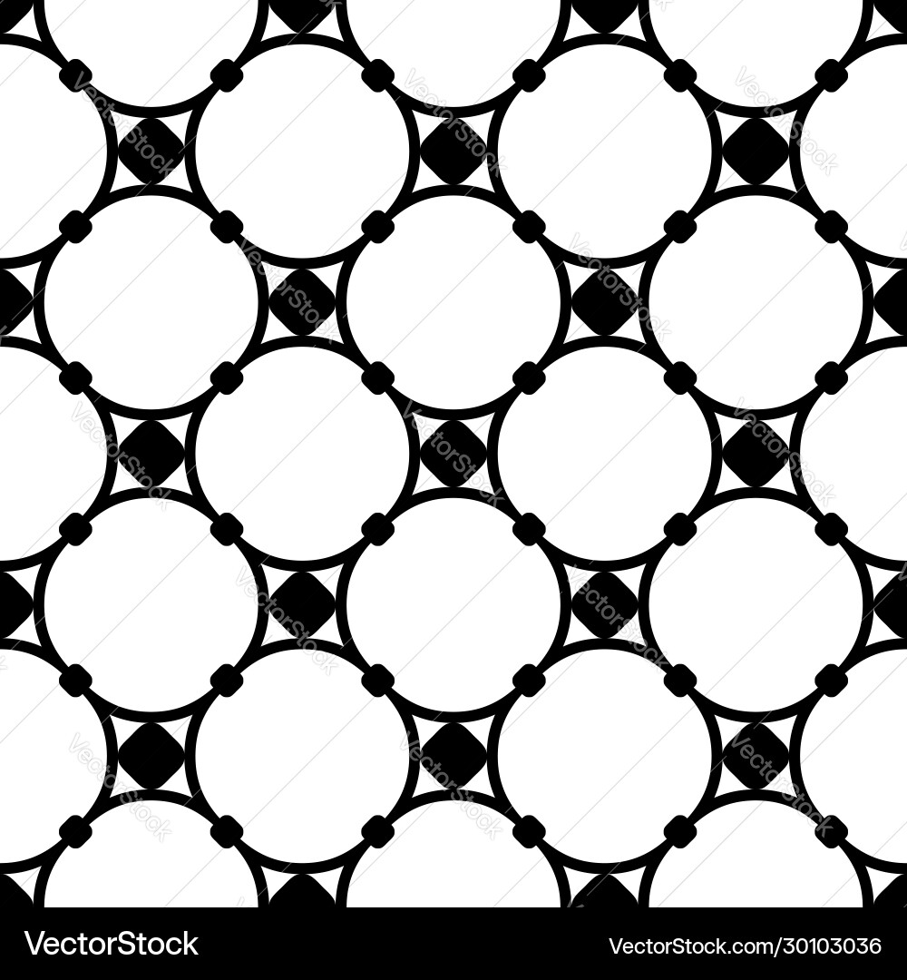 Seamless pattern circles and nodes Seamless pattern circles and nodes vector image