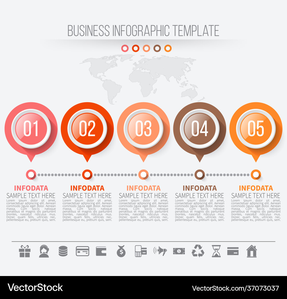Abstract 3d Papier Infografiken Business Template Abstract 3d Papier Infografiken Business Template vektorbild