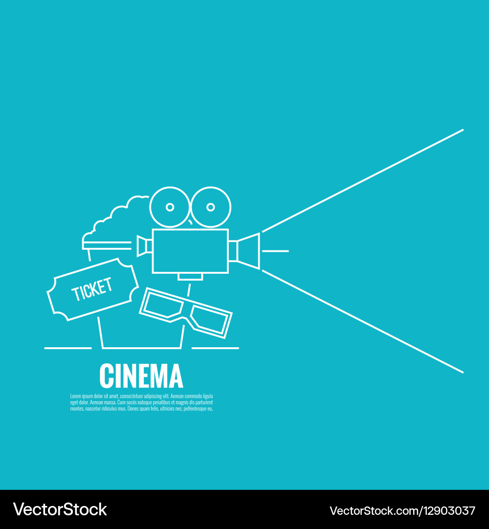 Abstract background with popcorn vector image