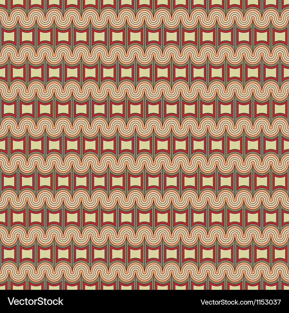 Abstract pattern with lattice wavy structure Vector Image