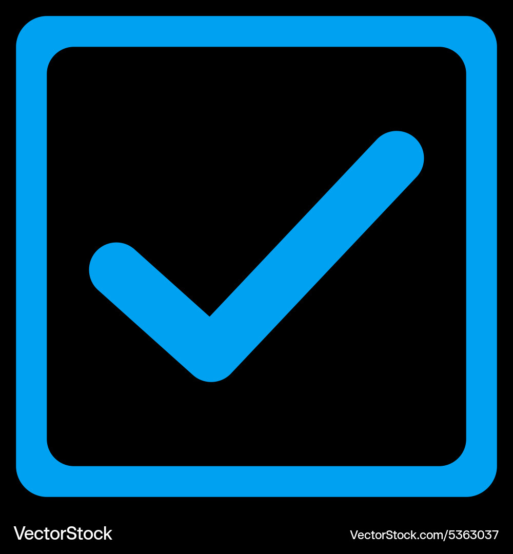 Checkbox icon from business bicolor set vector image