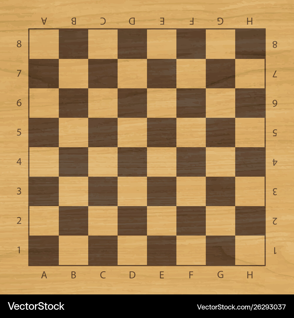 Chessboard Pattern with Numbers and Letters vector image