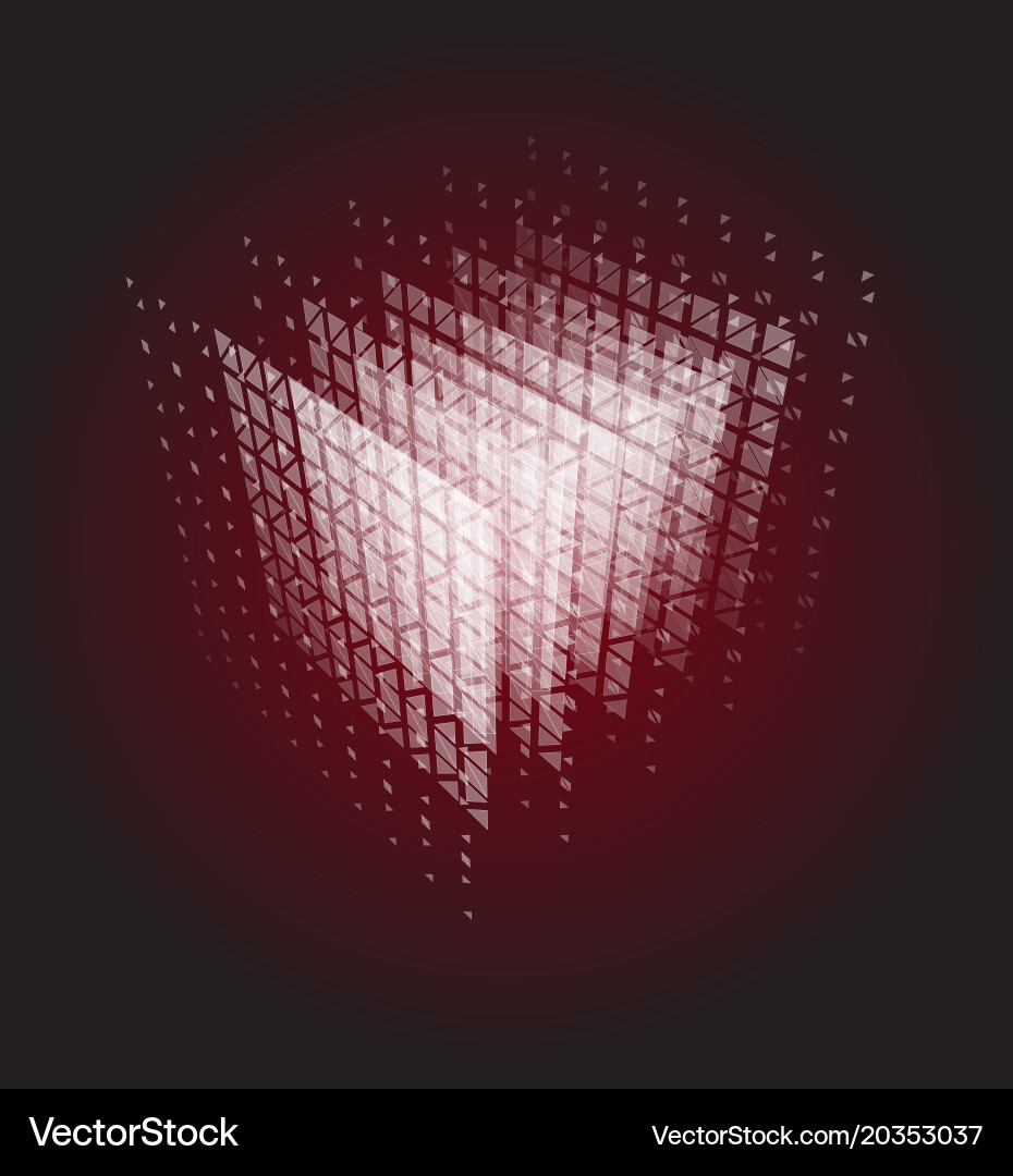 Data Cube Particles Computation vector image
