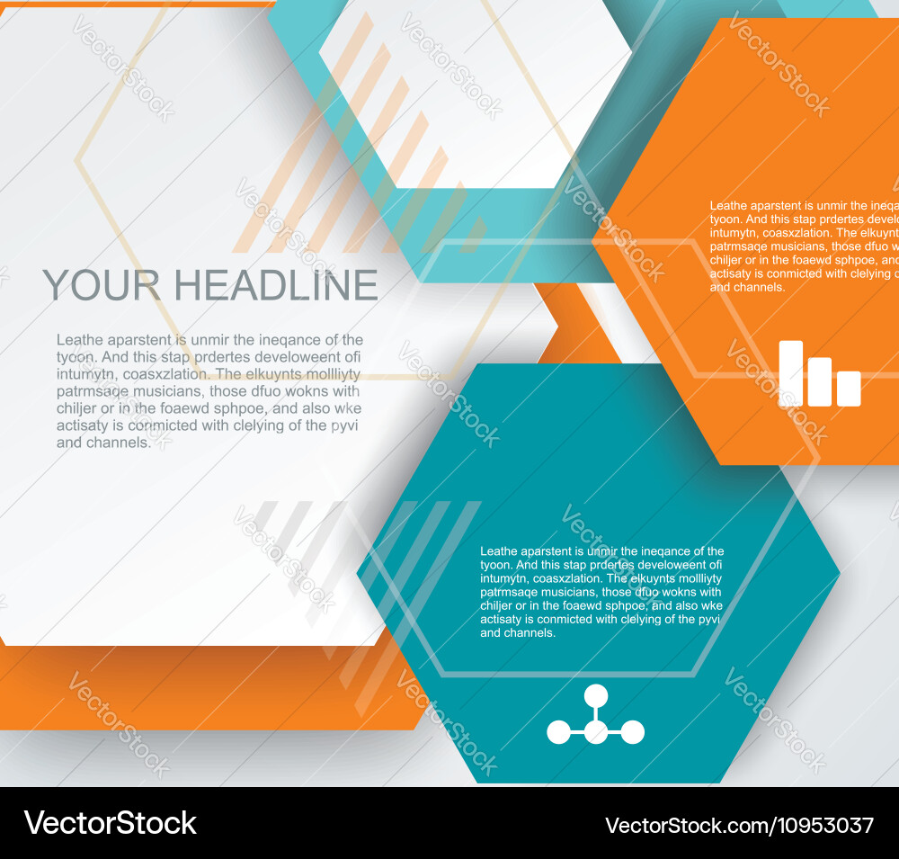 Design - hexagons macro background vector image