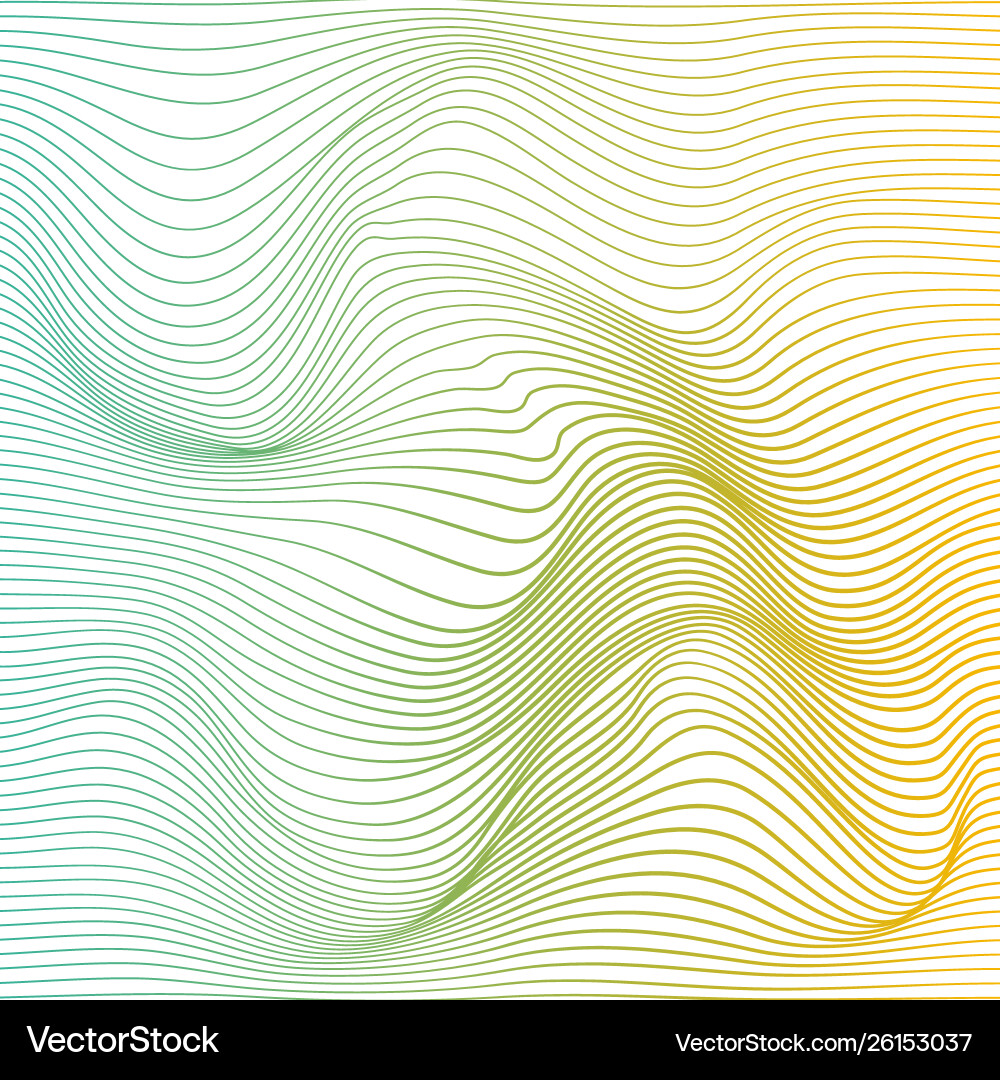 Dynamic Color Wave Background vector image