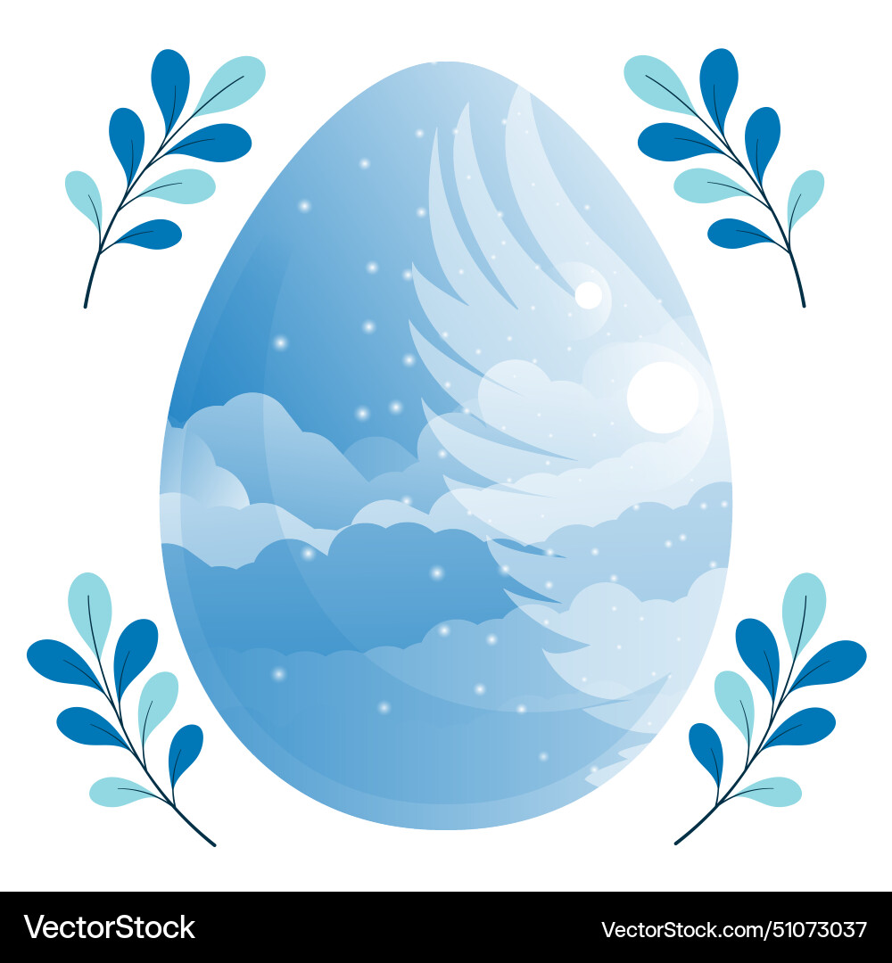 Easter background image with elements Easter background image with elements Vector Image