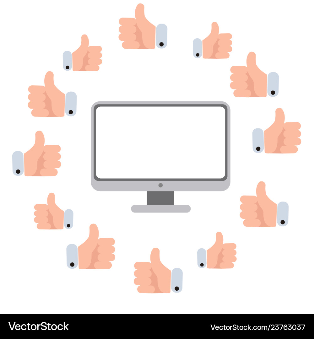 Flat of a computer Flat of a computer vector image