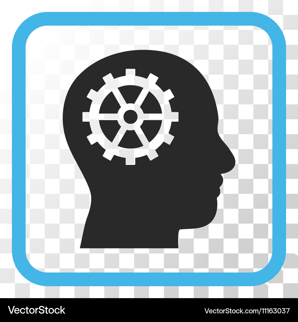 Intellect icon in a frame Vector Image