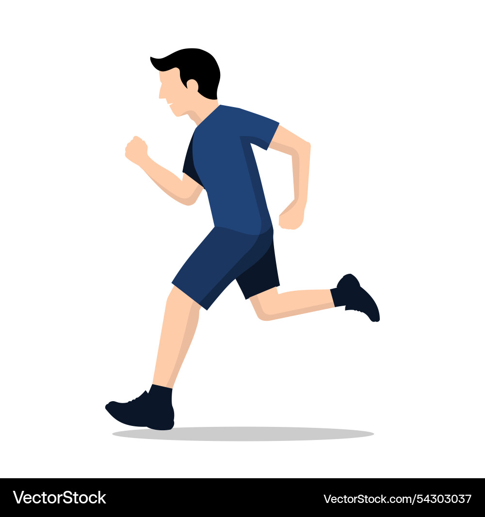 Man jogging design Man jogging design vector image