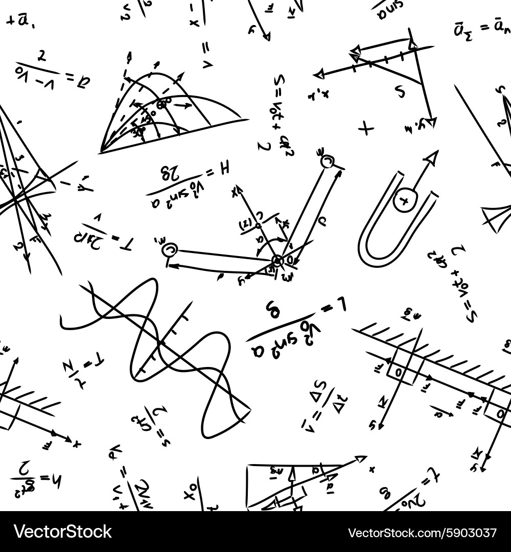 Physics Formula Pattern vector image