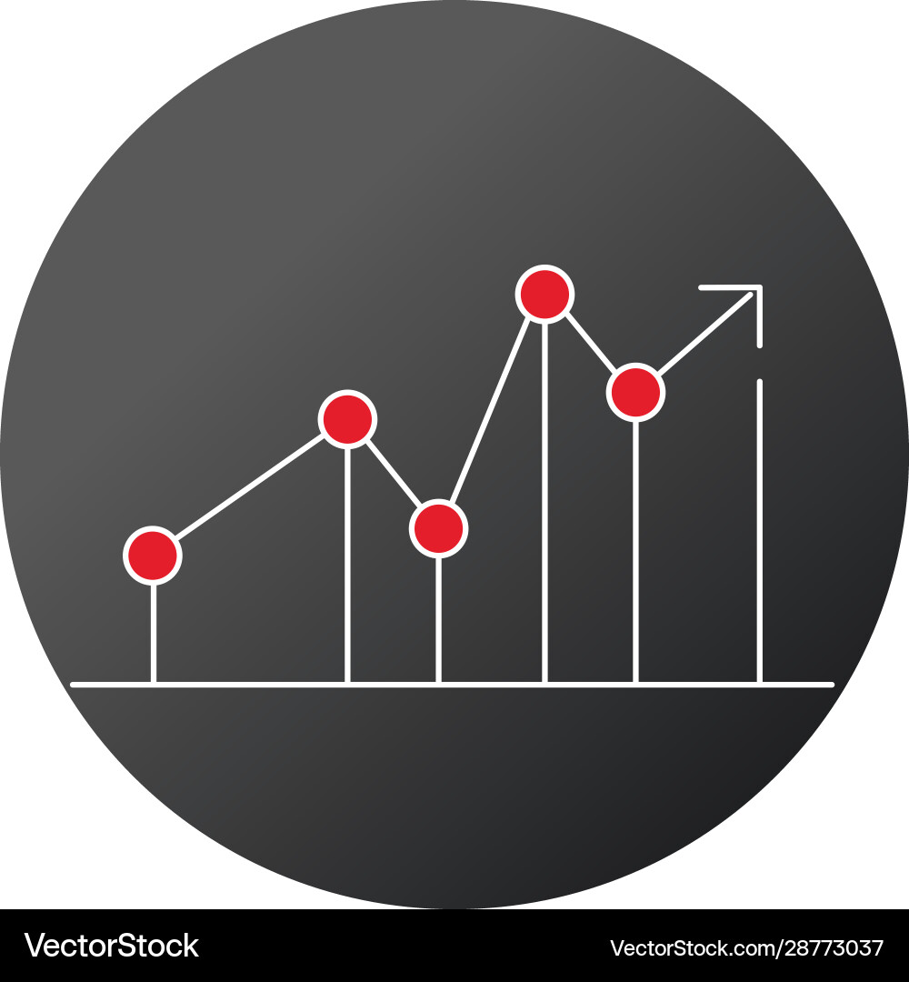 Wachsende Grafik-Schaltfläche zur Verbesserung der Statistik Wachsende Grafik-Schaltfläche zur Verbesserung der Statistik Vektorbild