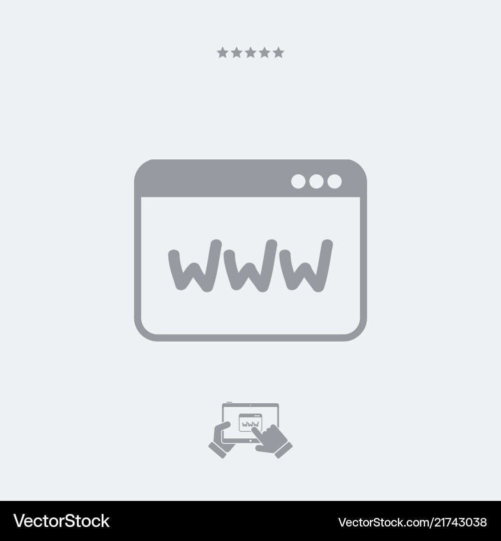 Browser web Browser web vector image