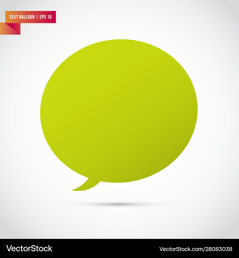 Conversation box and text message flat isolated Conversation box and text message flat isolated vector image