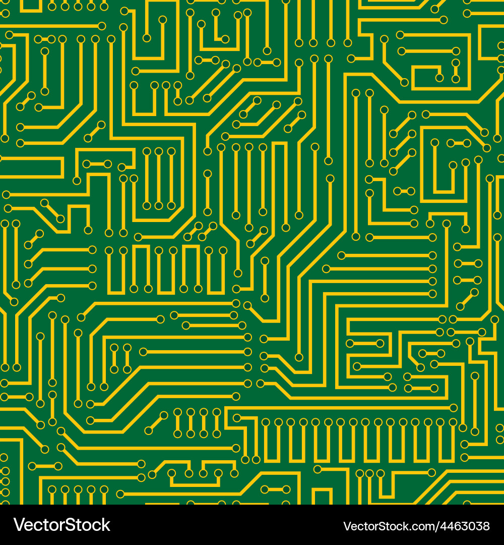 Electronic Circuit Pattern Vector Image