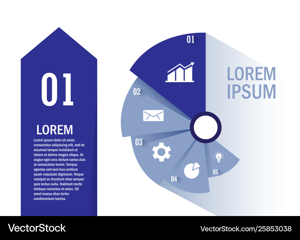 Isolated workflow and infographic design vector image