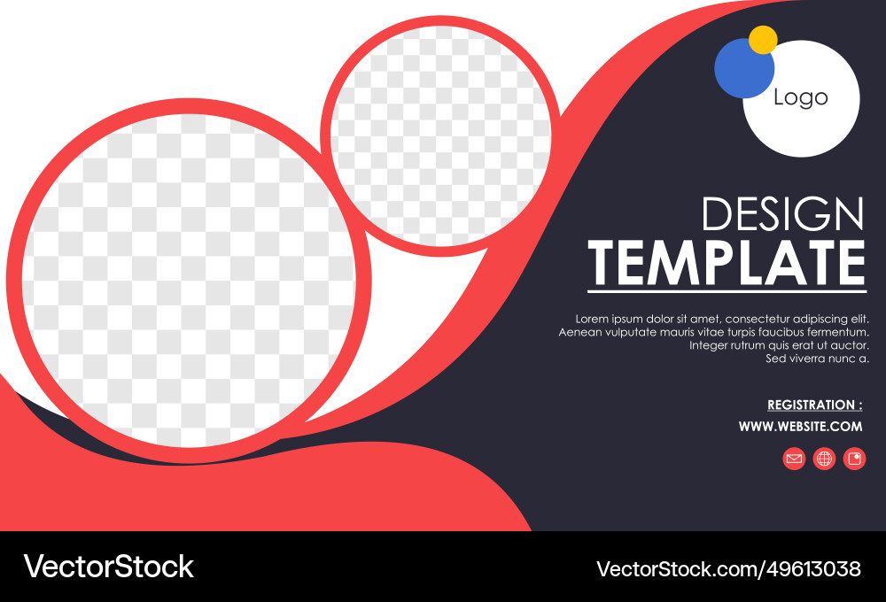 Presentation and slide layout background Vector Image