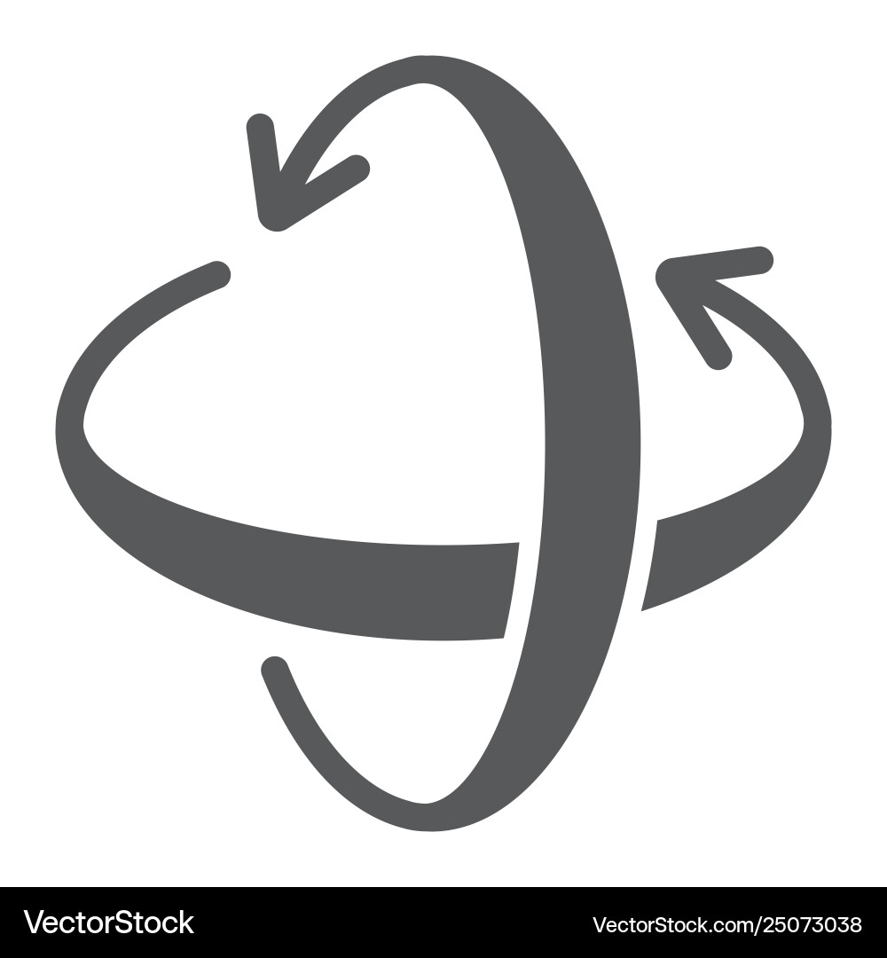 Rotation Axis Icon - Pivot & Rotate vector image