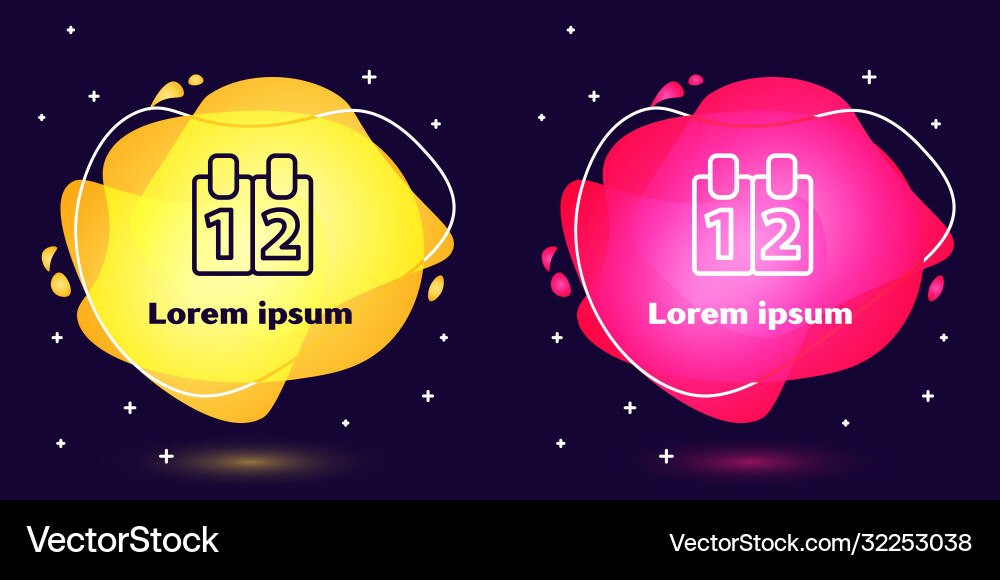 Set line mathematics function cosine icon isolated Set line mathematics function cosine icon isolated vector image