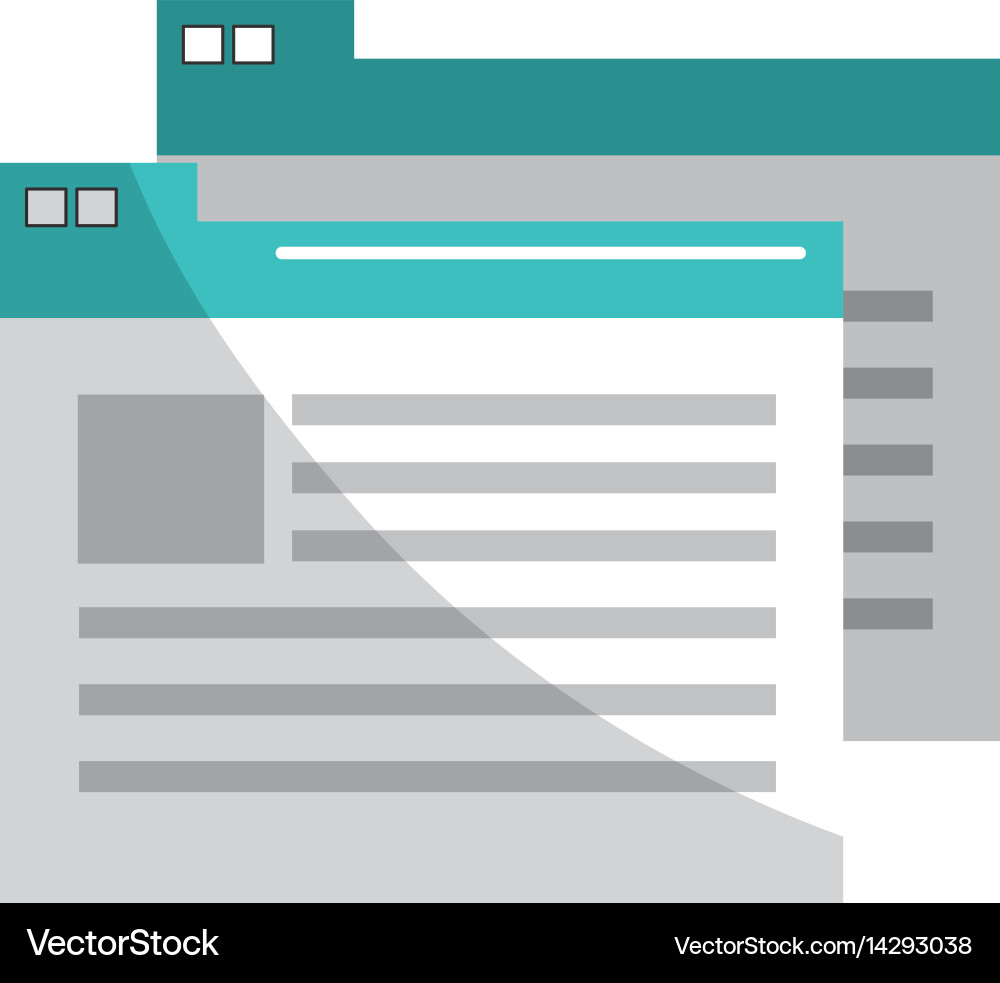 Virtual folder with file documents saved vector image