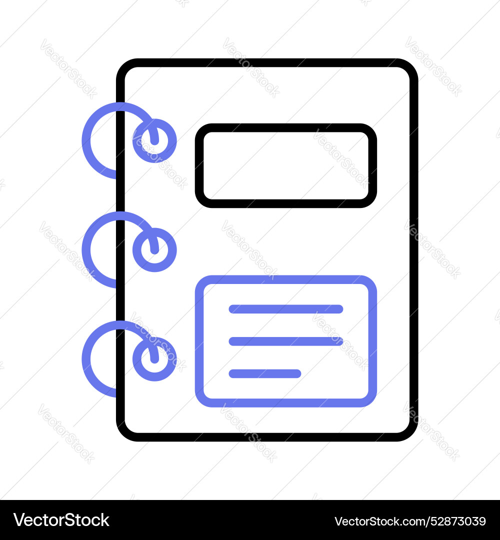 A design of notebook visually appealing Vector Image
