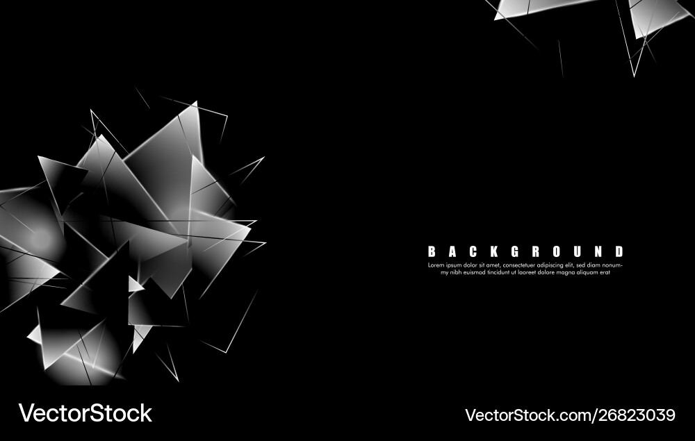 Abstract background with glowing triangles Abstract background with glowing triangles vector image