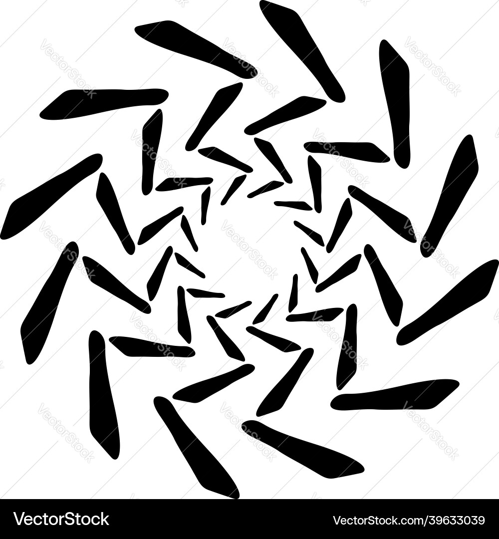 Abstract circular drawing amorphous nonfigurative Vector Image
