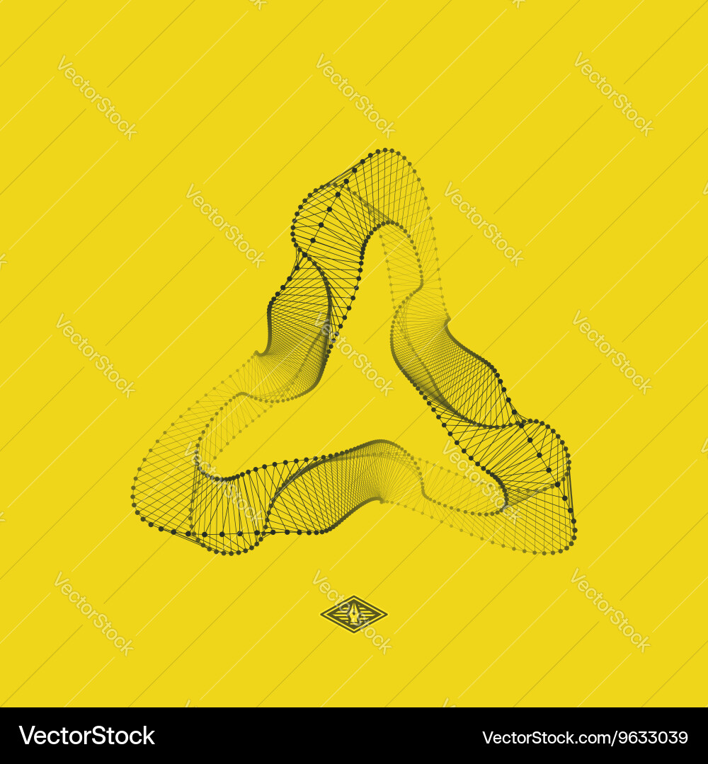 Connected Network Structure Vector Image