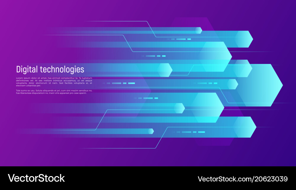 Digital Data Networking Concepts vector image