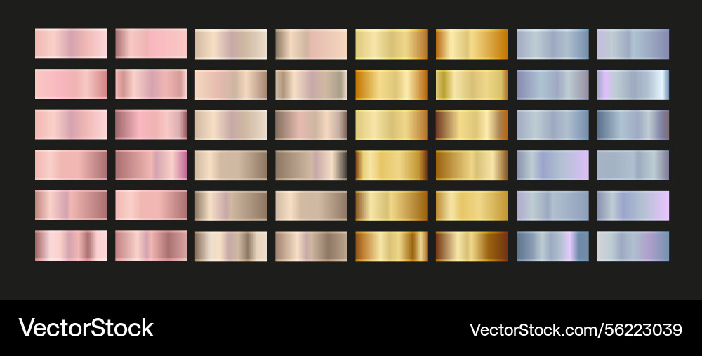 Gold Rose Silber holographische Bronze und golden Gold Rose Silber holographische Bronze und golden vektorbild