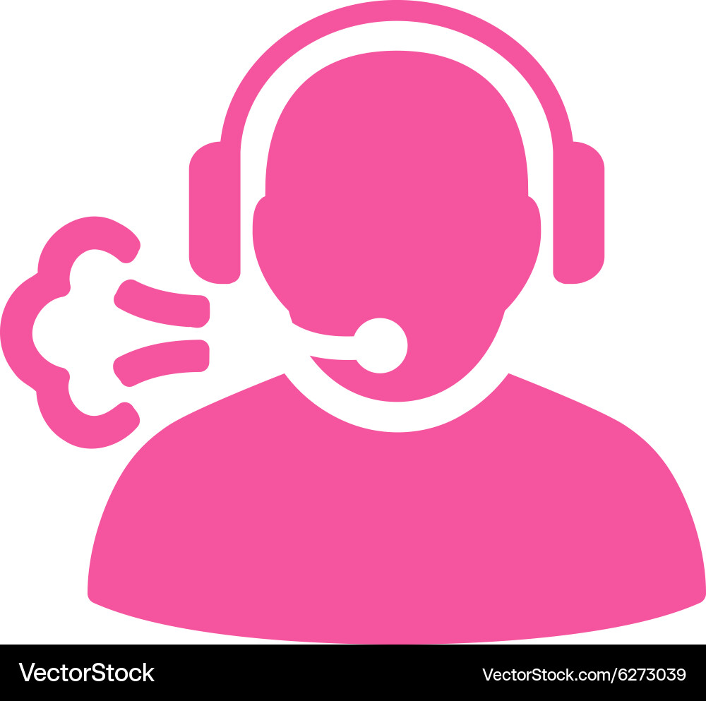 Operator message icon vector image