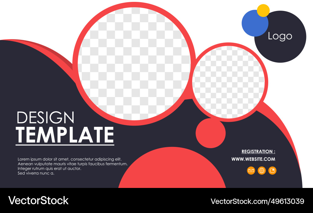 Presentation and slide layout background Vector Image