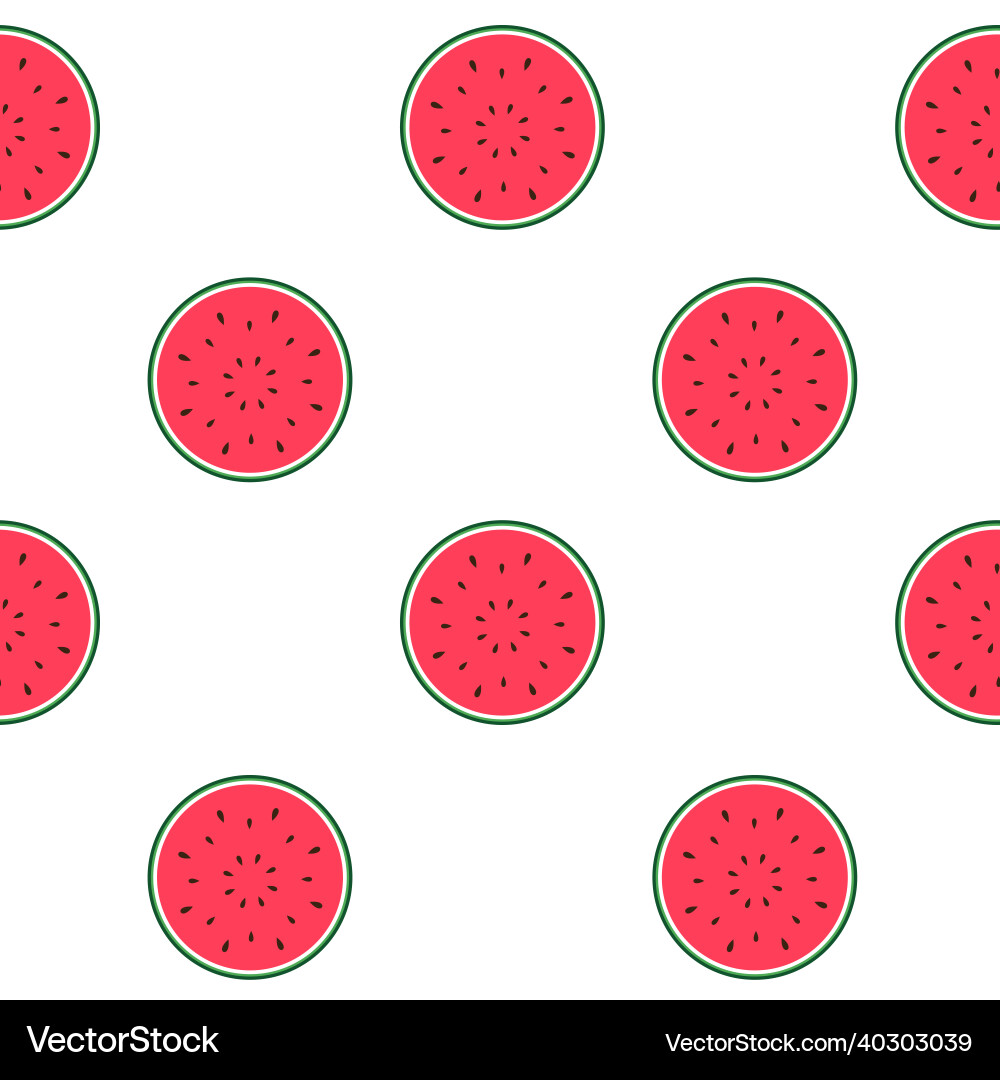 Seamless pattern background with watermelon Seamless pattern background with watermelon vector image