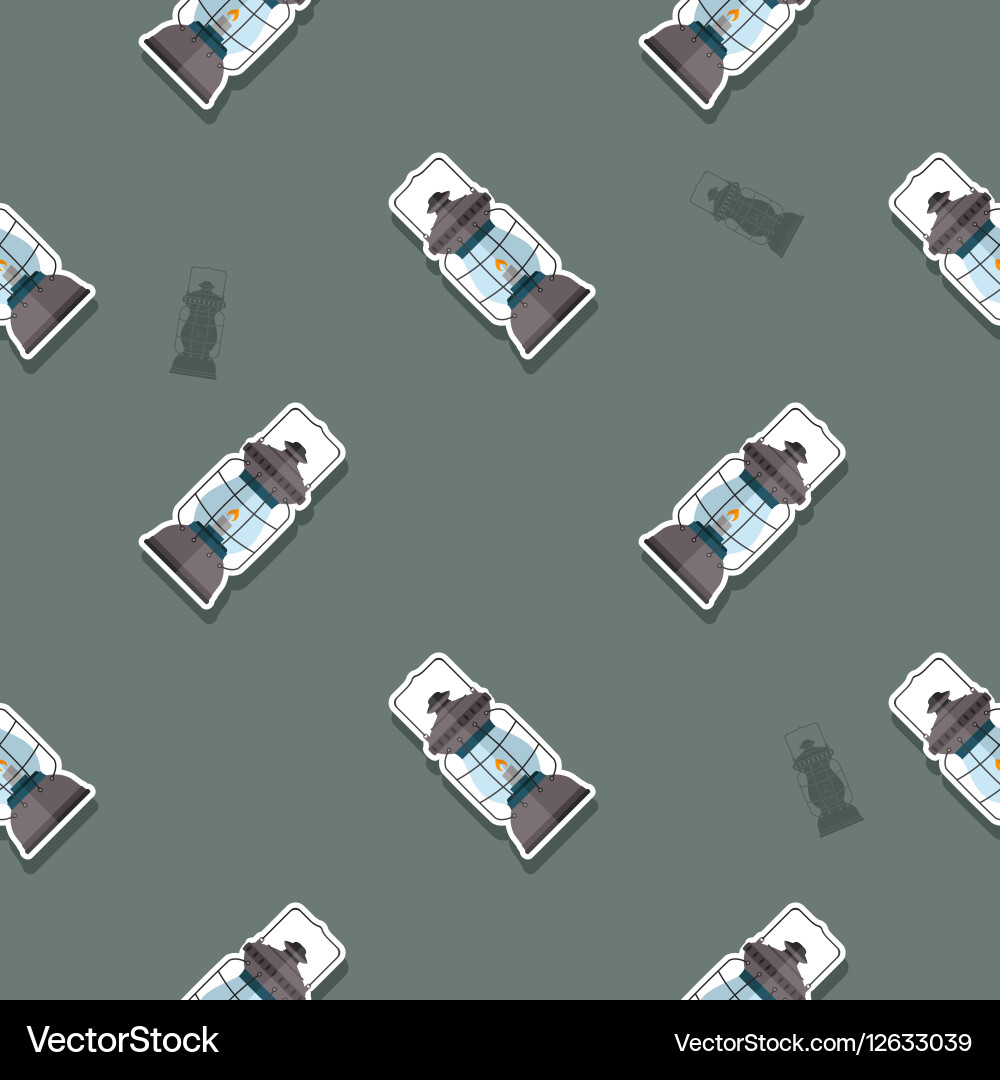 Seamless pattern with lanterns vector image