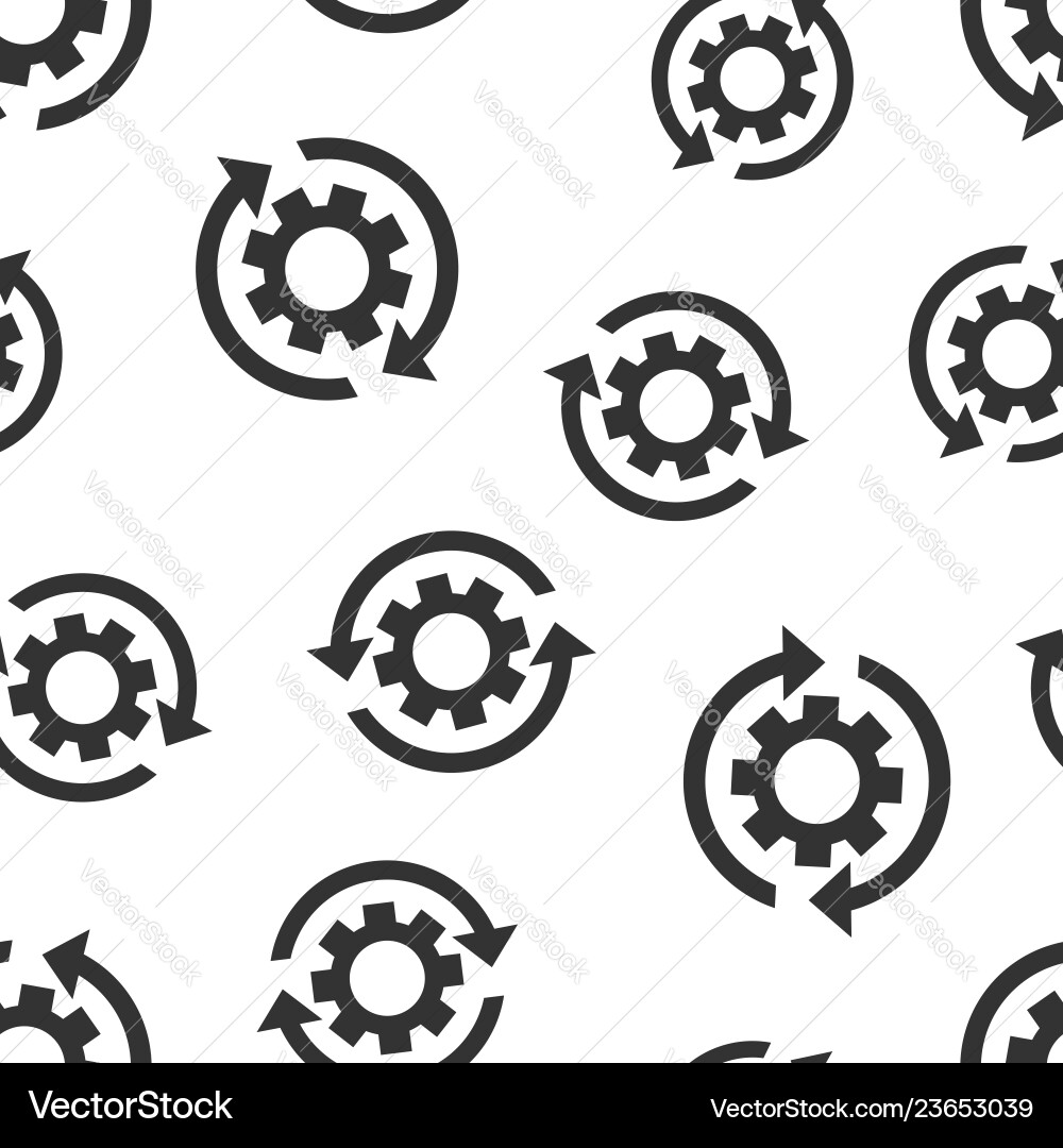Workflow process icon seamless pattern background Workflow process icon seamless pattern background vector image