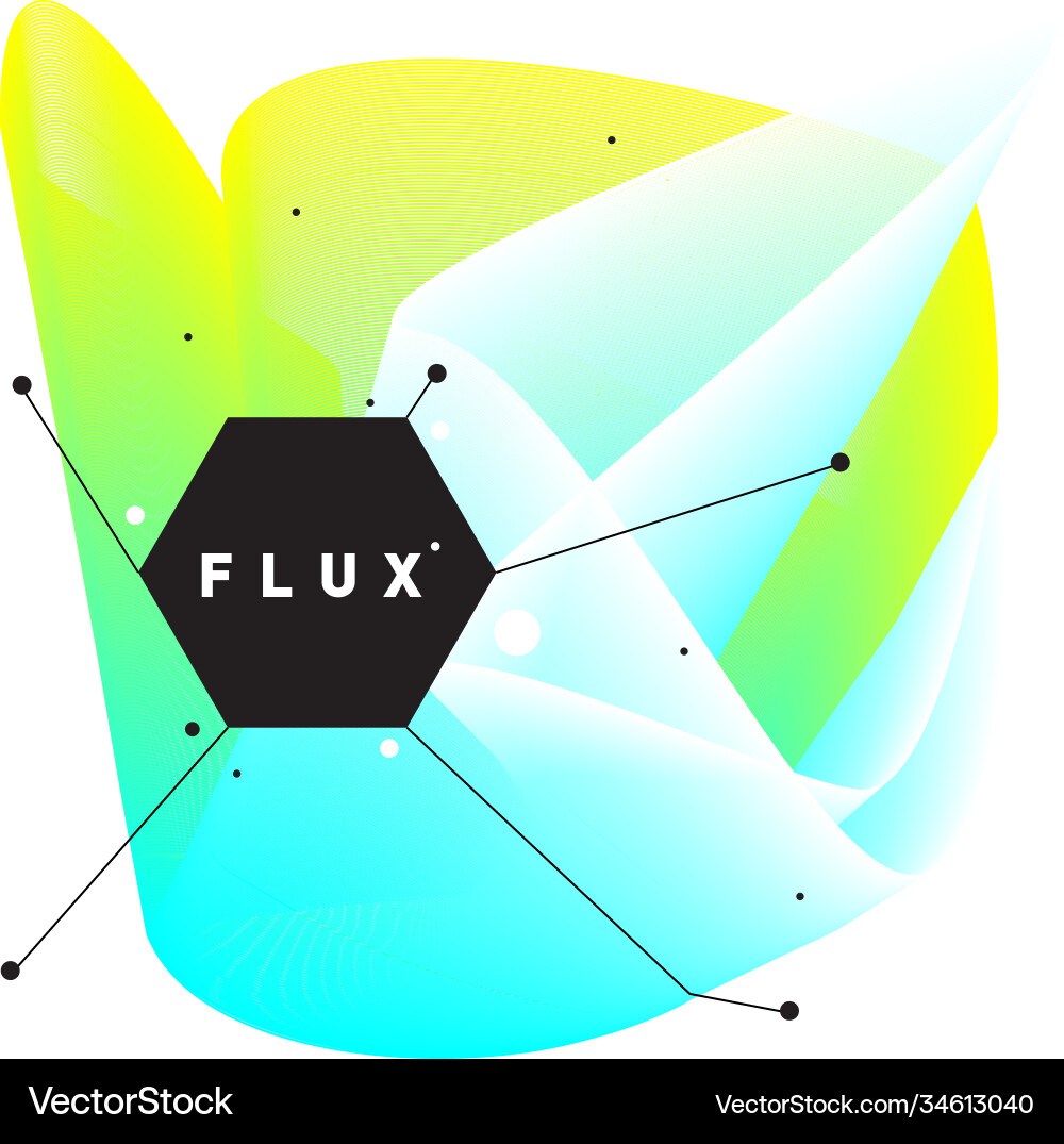 3d colorful wave background dynamic flux effect 3d colorful wave background dynamic flux effect vector image