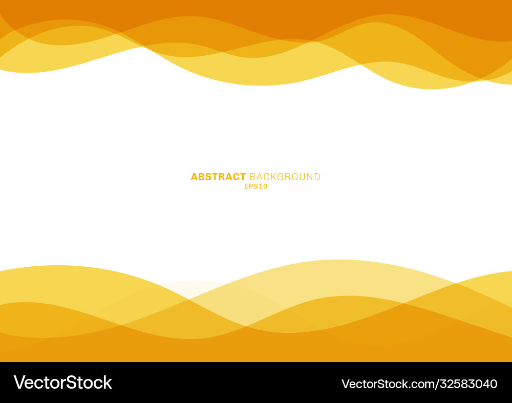 Abstract yellow line curve water wave overlapping Abstract yellow line curve water wave overlapping Vector Image
