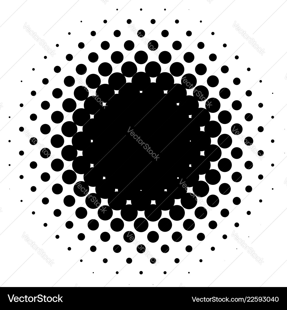 Halftone element circular pattern specks Halftone element circular pattern specks vector image