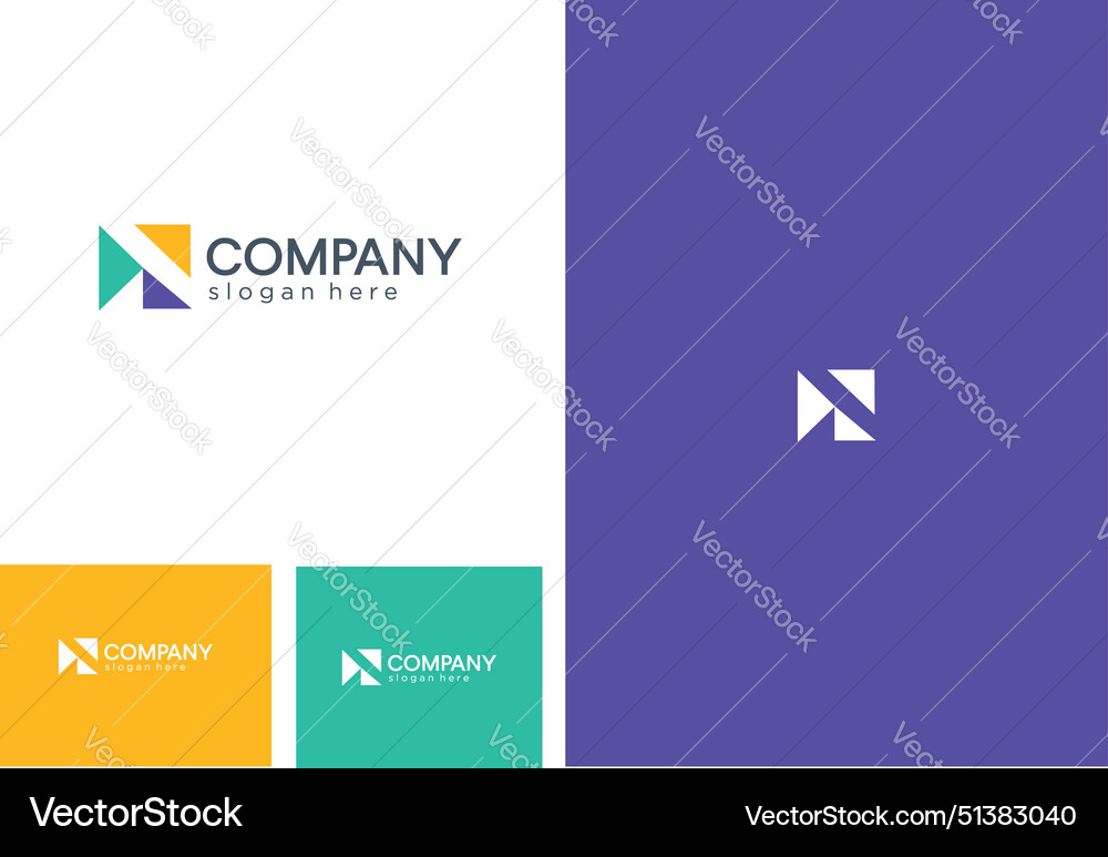 Modern hexagon cube tech logo design technology Vector Image