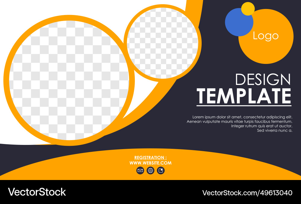 Presentation and slide layout background Vector Image